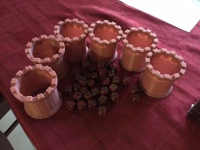 Round Castle Style Dice Cup
