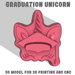 Graduation unicorn Stl File