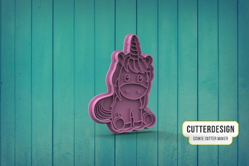 Unicorn Unicorn Cookie Cutter M4