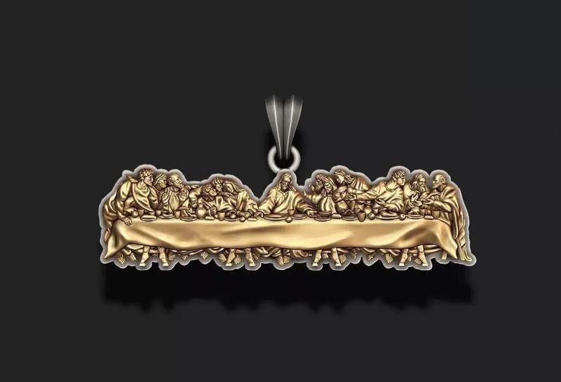 Last Supper Pendant Basrelief  three versions