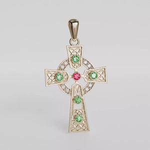 pendant cross with links