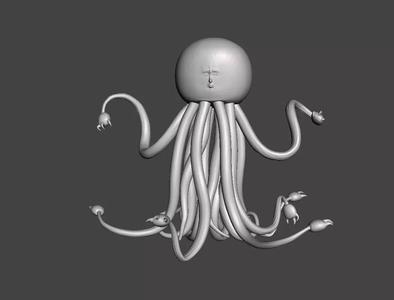 Octopus Claw Man 3D Model
