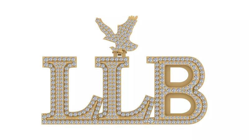 Eagle Custom Name Pendant