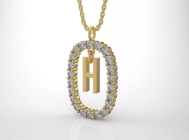 Pendant Letter H