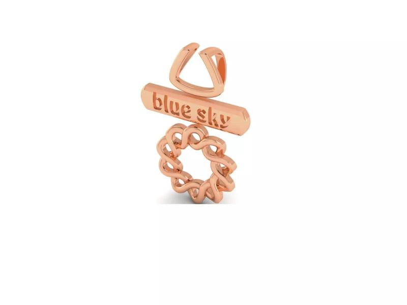 Light wt Plain Gold Charm Pendant 3dm renders details