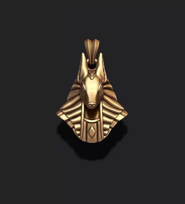 Egyptian Anubis head pendant