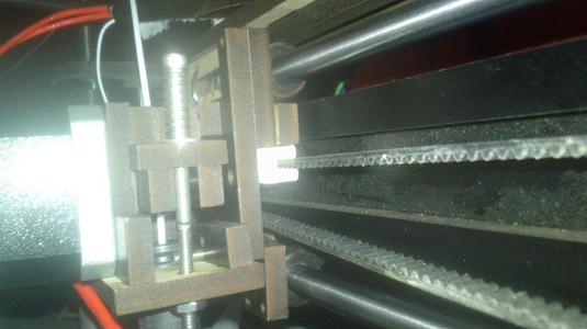 QU-BD One/Two up X-axis belt fixing part