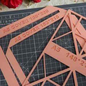 A5 cover cutter template / scrapbooking - bookbinding