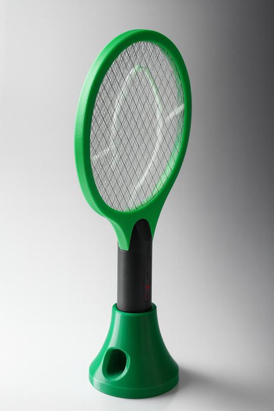 Charging base for electric racket to kill flies and mosquitoes