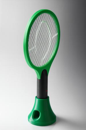 Charging base for electric racket to kill flies and mosquitoes