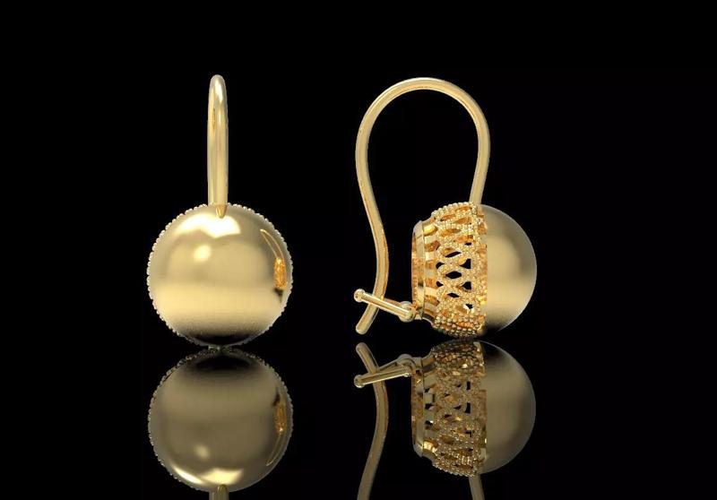Soviet design earrings