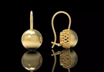 Soviet design earrings