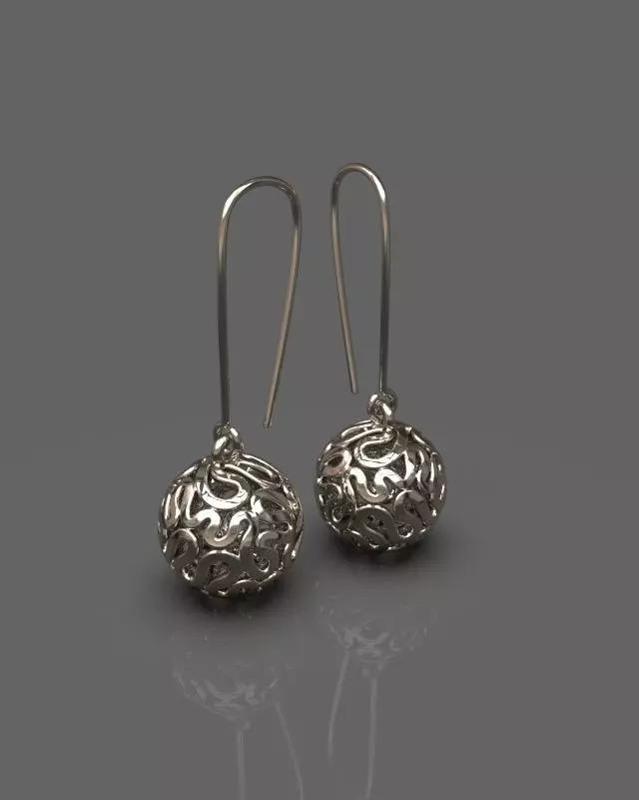 Spherical earrings