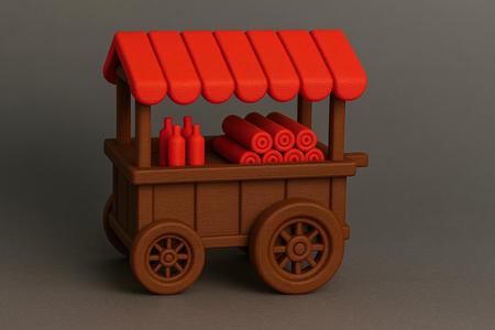 Street Food Cart (Multicolor)