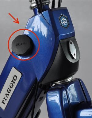 Atlas Piaggio Ciao motorcycle engine oil cap