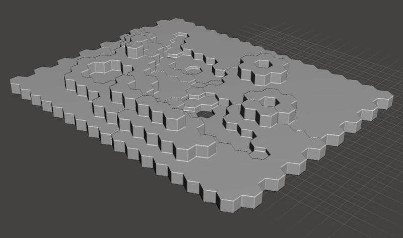 BATTLETECH TERRAIN MAP SET#5: MOONSCAPE #2 (WITH SUBLEVELS)