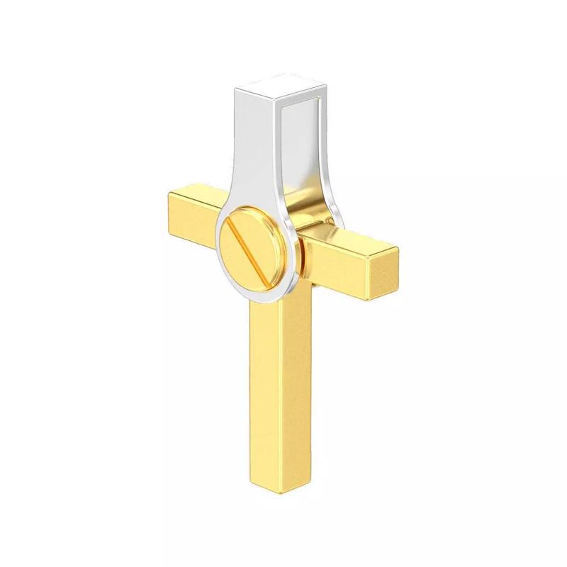 Combined metal cross necklace pendant 3D print model