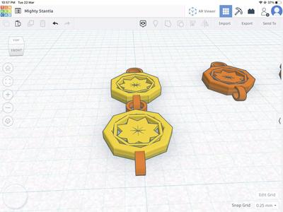 octagon chain link stl