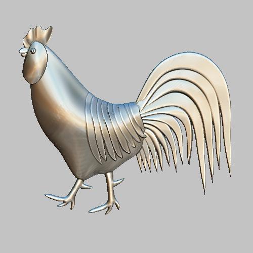 cock, coq,stl file