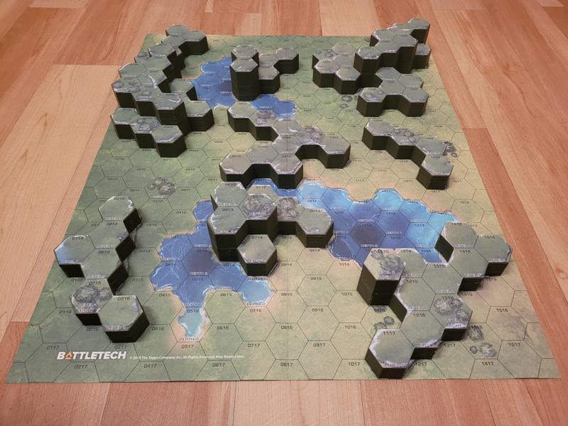 BATTLETECH TERRAIN MAP LAKES (BATTLETECH MAP PACK GRASSLANDS)