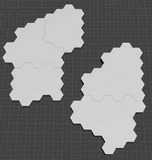 BATTLETECH TERRAIN MAP SET#3: HILLS / RESIDENTIAL #1
