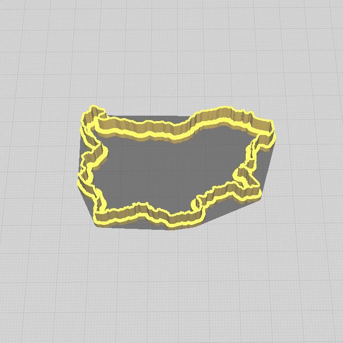Bulgaria Map Cookie Cutter
