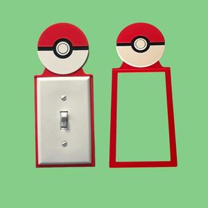 Pokeball Light Switch Backer