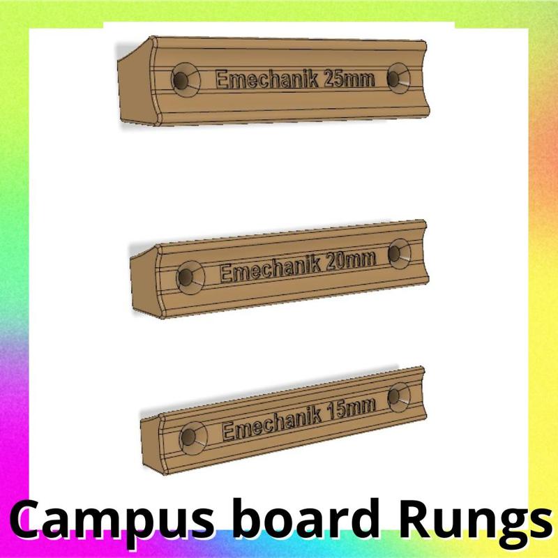 Climbing Campus Board Rungs 15mm 20mm 25mm