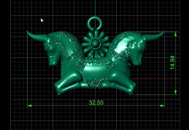 Ancient Persian Bull Capital