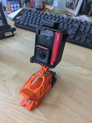 insta360 one RS vertical mount with mic adapter