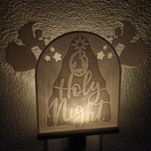 O Holy Night Night Light with Angels