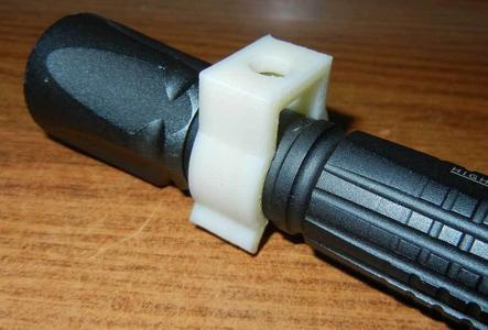Small LED Flashlight clip mount