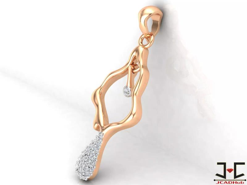 0254 - Diamond Pendant Set for Women - JCADHub