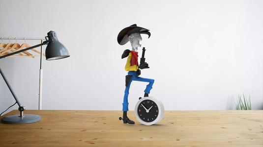 Lucky Luke desk clock