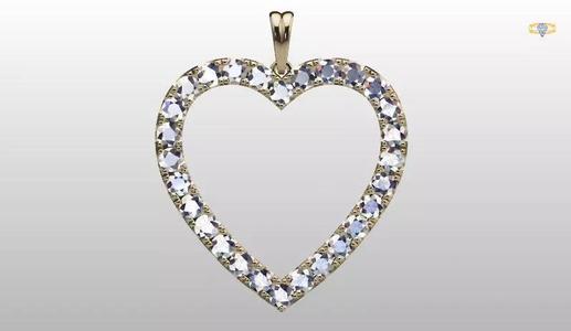 HEART PENDANT WITH BAIL