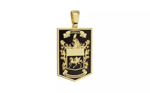 QUINN FAMILY CREST PENDANT FOR MEN