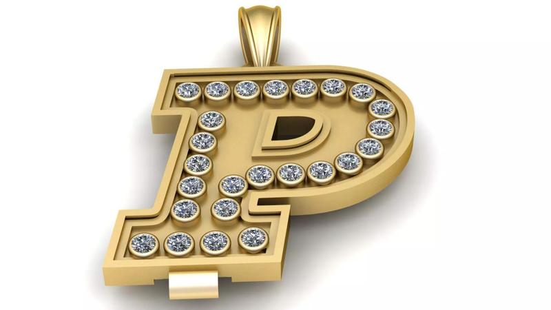 P STYLISH PENDANT 3D PRINTABLE MODEL