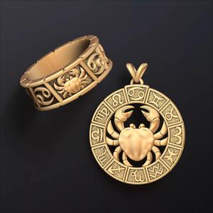 Horoscope Cancer Ring Pendant v2 Collection