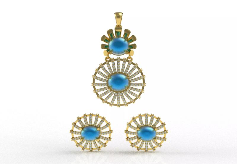 Diamond Pendant Set 33