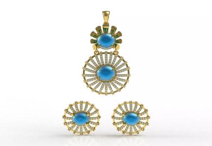 Diamond Pendant Set 33