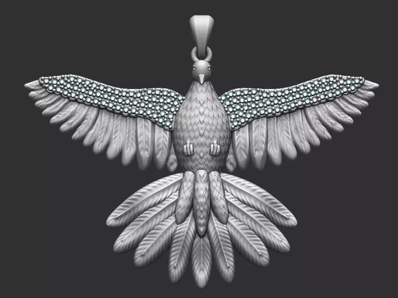 Holy Spirit - Dove - with gems - Espirito Santo
