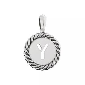 N175 Y sterling silver letter pendant
