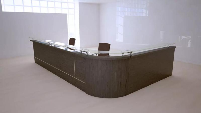 counter office reception desk