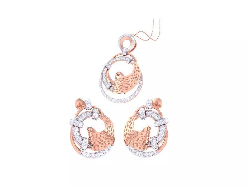 Earring Pendant Set 3dm STL OBJ FBX Renders Details