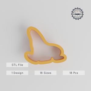 Seals Shape Cutter Set, 18 Sizes 0.75"-5", Ocean Animal Cookie & Clay STL for 3D Printing