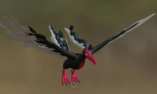 galarian moltres pokemon scarlet and violet 3d figurine