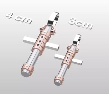cross pendent-3-metal color