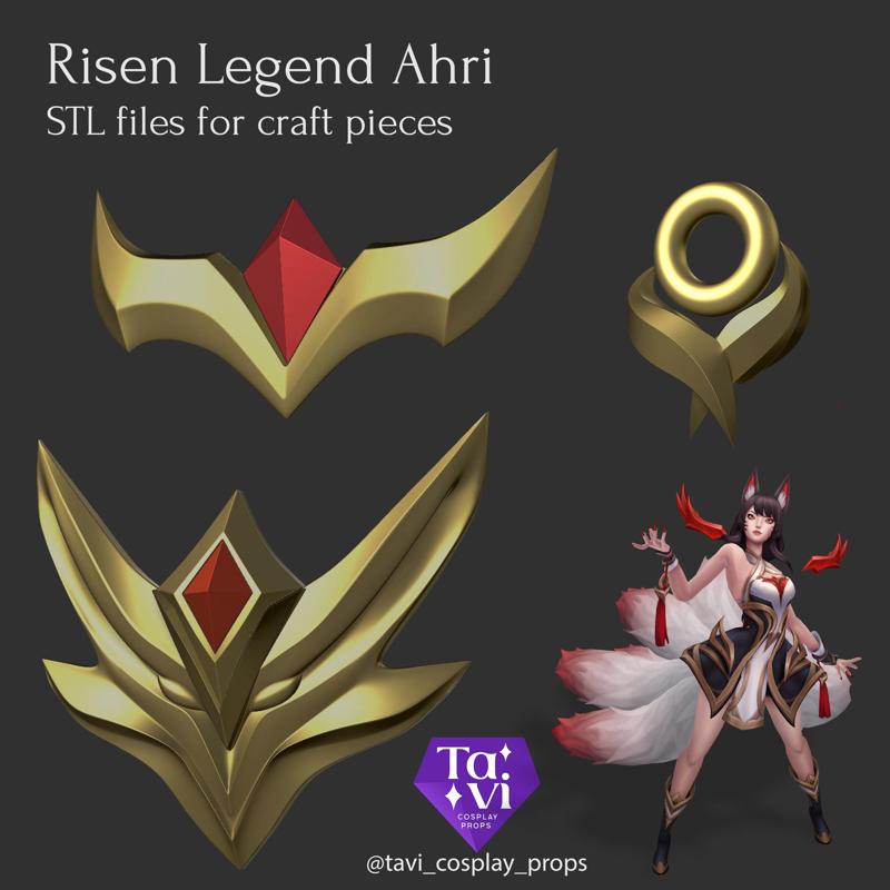 Risen Legend Ahri League of Legends cosplay STL files