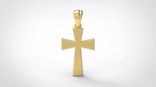CROSS PENDANT NECKLACE 3dmodel