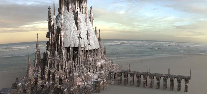 Barbarian Grand Hyborian Palace structure Domed